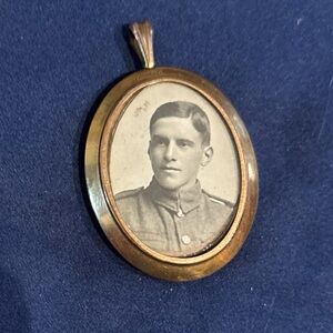 Vtg Antique Rolled Gold Edwardian Keepsake Memory Mourning Stamped Locket